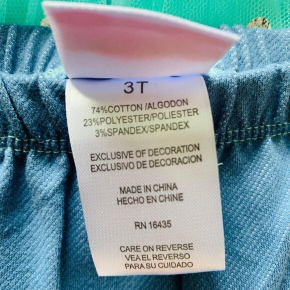 Nannette Girl’s Set Blue Dress+ Pants - Picture 6 of 6